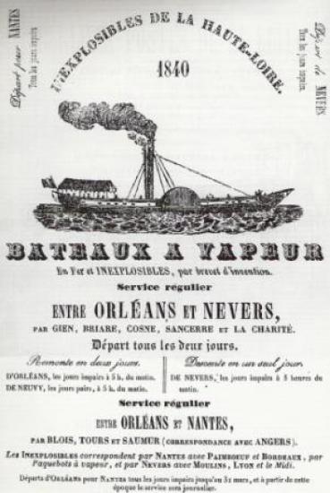 Annonce navire à vapeur