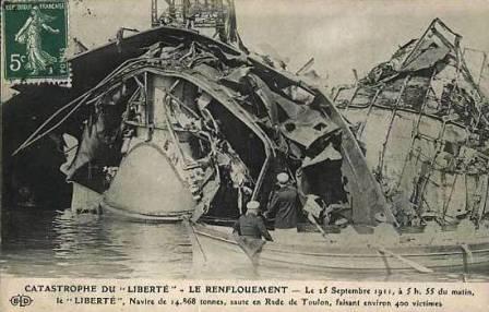 Liberté explosion in 1911
